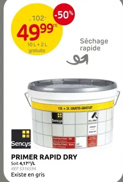 Offre: Primer rapid dry