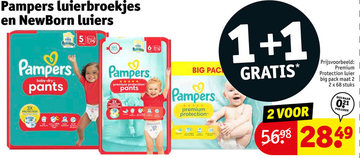 Aanbieding: Pampers luierbroekjes en NewBorn luiers