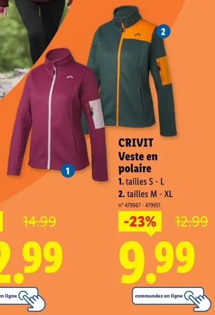 Offre: Veste en polaire