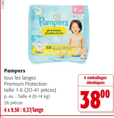 Offre: Tous les langes Premium Protection