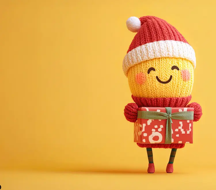 Promotie: Knitted Christmas character