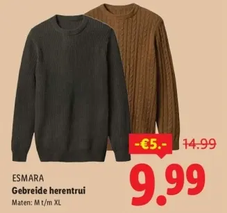 Aanbieding: Gebreide herentrui