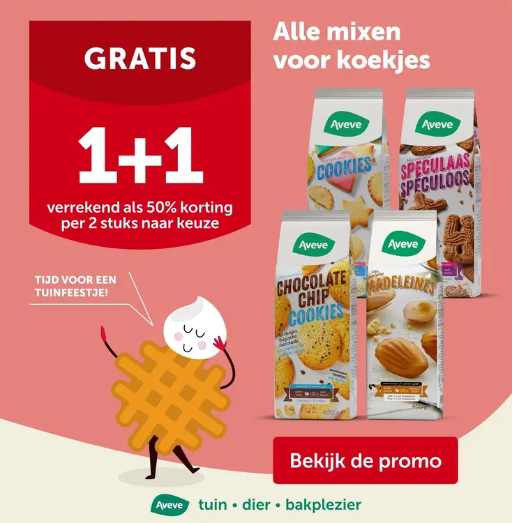 Promotie: Mixes for cookies