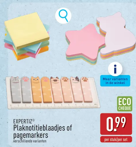 Promotie: Plaknotitieblaadjes of pagemarkers