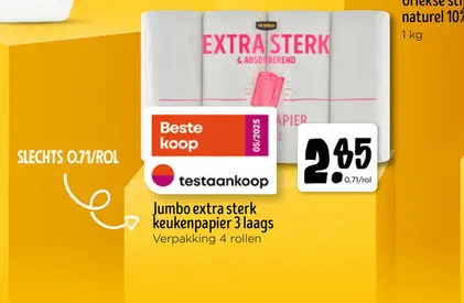Promotie: Extra sterk keukenpapier