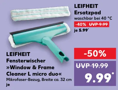 Aanbieding: Fensterwischer "Window & Frame Cleaner L micr