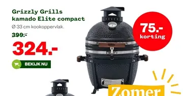 Aanbieding: Grizzly Grills kamado Elite compact