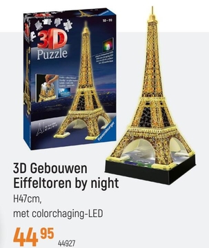 Aanbieding: 3D Gebouwen Eiffeltoren by night