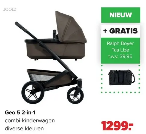 Promotie: Geo 5 2-in-1 combi-kinderwagen