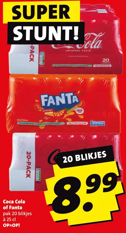 Aanbieding: Coca Cola of Fanta