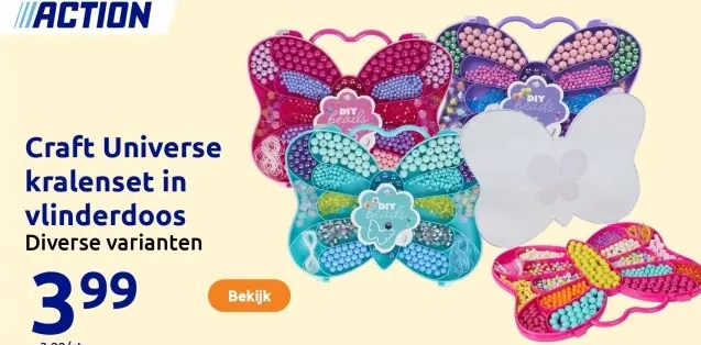 Offre: Craft Universe kralenset in vlinderdoos