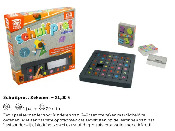 Aanbieding: Schuifpret: Rekenen