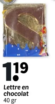 Offre: Lettre en chocolat