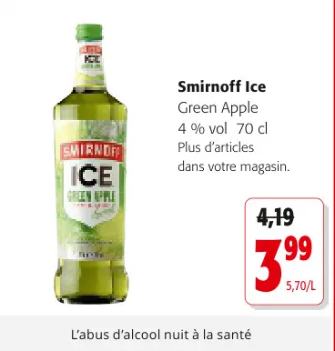 Offre: Smirnoff Ice