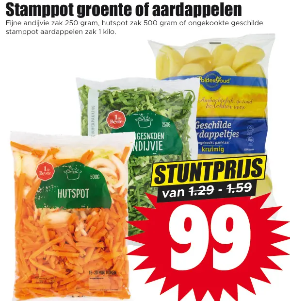 Aanbieding: Stamppot groente of aardappelen