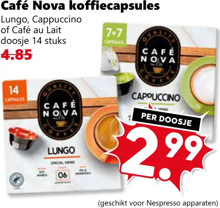 Aanbieding: Koffiecapsules