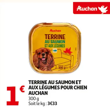 Promotie: Terrine au saumon et aux légumes pour chien