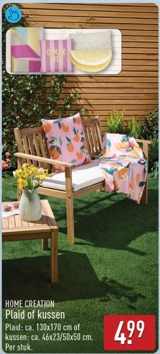 Aanbieding: Plaid of kussen