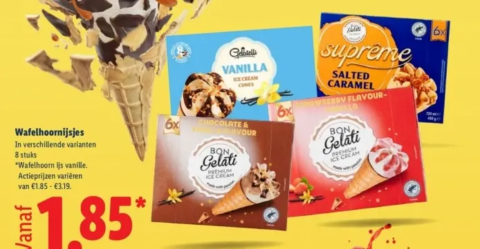 Aanbieding: Wafelhoornijsjes