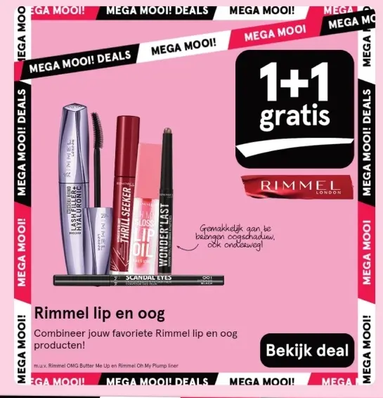 Aanbieding: Rimmel lip en oog