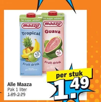 Aanbieding: Alle Maaza