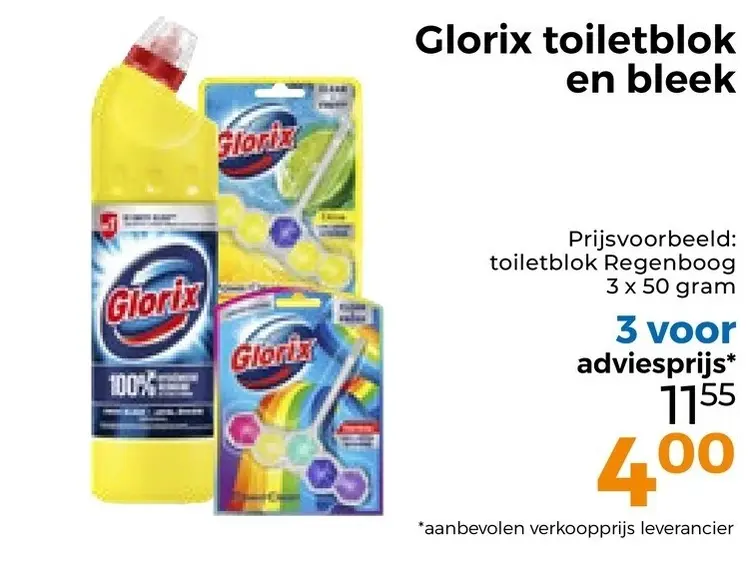 Aanbieding: Toiletblok en bleek