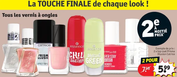 Offre: Tous les vernis à ongles