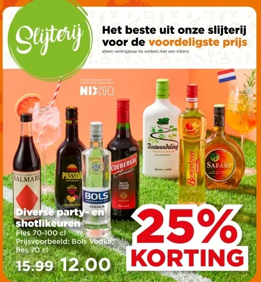 Aanbieding: Diverse party- en shotlikeuren