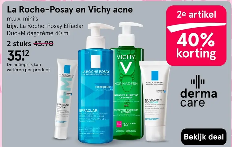 Aanbieding: La Roche-Posay en Vichy acne