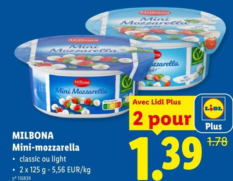 Offre: Mini-mozzarella