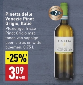 Aanbieding: Pinetta delle Venezie Pinot Grigio