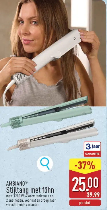 Promotie: Stijltang met föhn