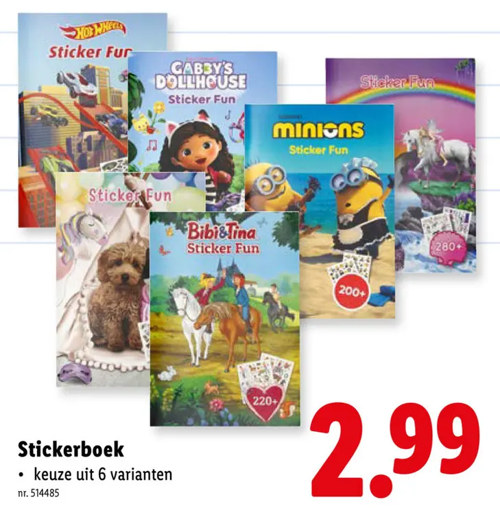 Promotie: Stickerboek