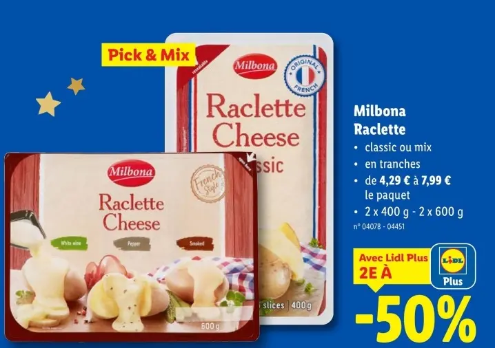 Offre: Raclette Cheese