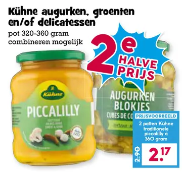Aanbieding: Kühne augurken, groenten en/of delicatessen
