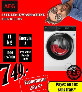 Aanbieding: LAVE LINGE/WASMACHINE LFR761116V