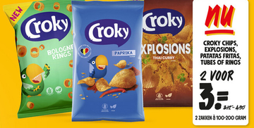 Aanbieding: Croky Chips, Explosions, Patatas Fritas, Tube