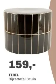 Aanbieding: TIRIL Bijzettafel Bruin