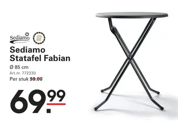 Aanbieding: Sediamo Statafel Fabian