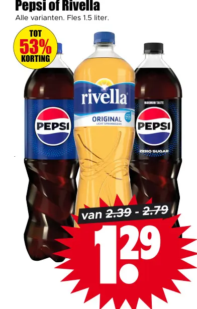 Aanbieding: Pepsi of Rivella