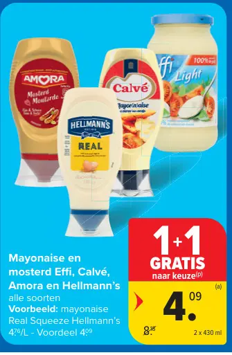 Promotie: Mayonaise en mosterd