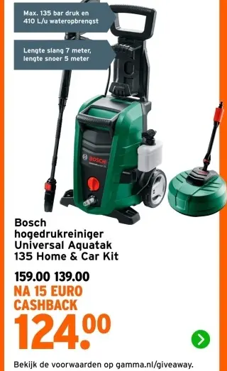 Aanbieding: hogedrukreiniger Universal Aquatak 135 Home & Car kit