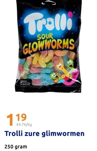 Promotie: Sour Glowworms