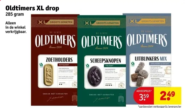 Aanbieding: Oldtimers XL drop