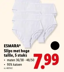 Promotie: Slips met hoge taille