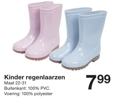 Promotie: Kinder regenlaarzen