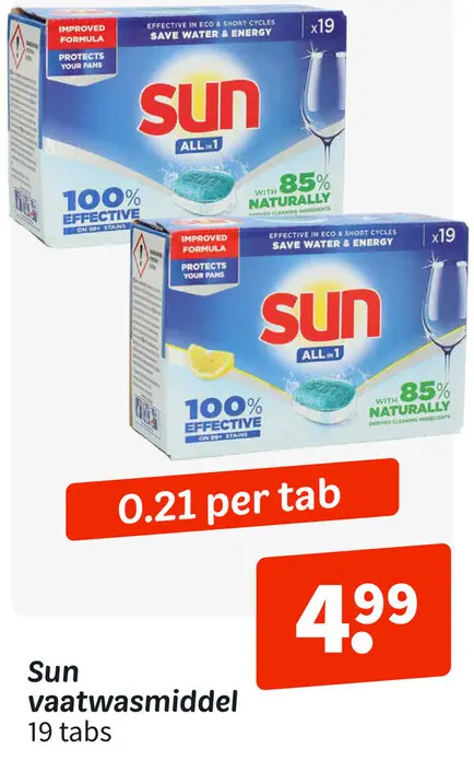 Aanbieding: Sun vaatwasmiddel