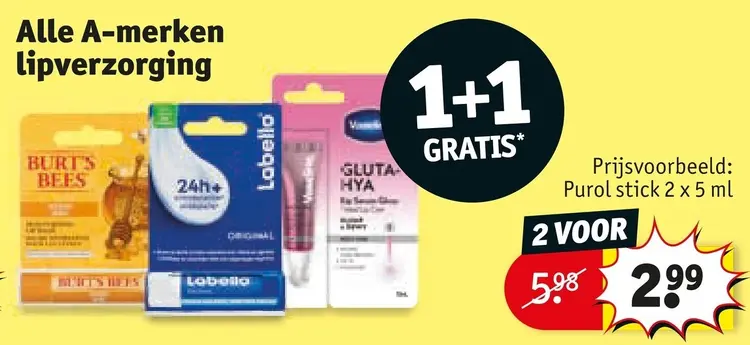 Aanbieding: Alle A-merken lipverzorging