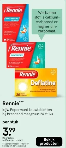 Aanbieding: Rennie