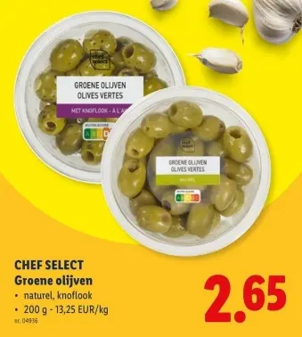 Promotie: Groene olijven